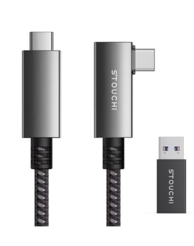 Link Cable Compatible with Quest 2 16FT, Stouchi Fiber-Optic LinkSTOUCHI 5Gbps Data Transfer & 3A Fast Charging Compatible with OculusQuest 2 Headset and Gaming PC, Like New, retail - $43.99 - Lot 33