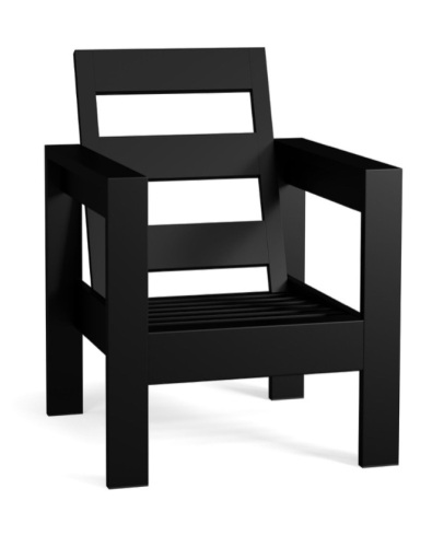 Malibu Metal Lounge Chair Frame, Black, Like New, Retail - $349 - Lot 52