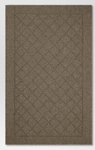 2'6"×3'10" Diamond Clarkson Washable Tufted And HookedAccent Rug Tan - Threshold, Like New, retail - $30 - Lot 62