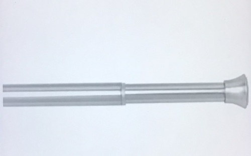 Umbra 244923-410-REM Chroma Tension Rod - AdjustableTension Curtain Rod for Curtains and Sheer Curtains, 36 to 54Inches, Nickel, Like New, Retail - $18.71 - Lot 75