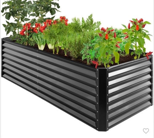 Best Choice Products 8×4x2ft Outdoor Metal Raised GardenBed, Planter Box for Vegetables, Flowers, Herbs, Like New, retail - $159.99 - Lot 84