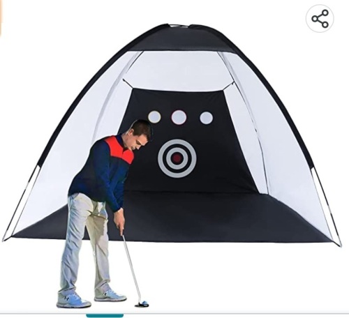 boknight Golf Practice ,Nets for Backyard Driving, Golf TargetHitting Net for Indoor or Outdoor Use with Carry Bag - 10FT, Like New, Retail - $79.99 - Lot 96