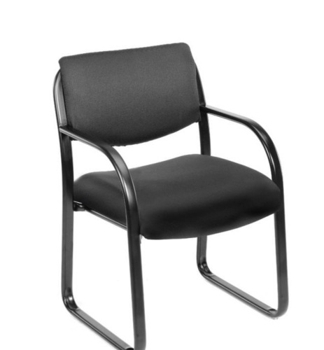 Boss Black Fabric Guest Chair, Like New, Retail - $133.42 - Lot 136