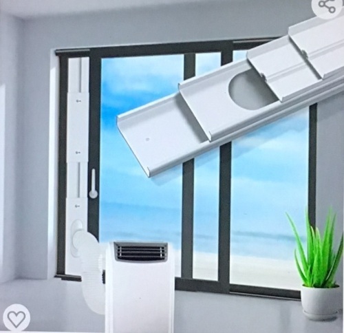 gulrear Sliding Door Air Conditioner Kit, Max AdjustableLength 220cm/87Inch, Sliding Door AC Vent Kit, Suit for13cm/5.1 Inch Exhaust Hose, Like New, Retail - $42.98 - Lot 189