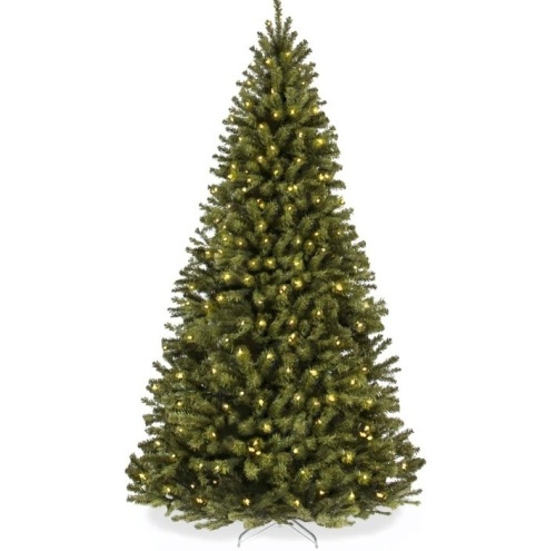 Pre-Lit Artificial Spruce Christmas Tree w/ Foldable Metal Base, Like New, Retail - $74.99 - Lot 255
