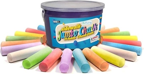 Jumbo Colored , Sidewalk Chalk, New, Retail - $9.99 - Lot 261