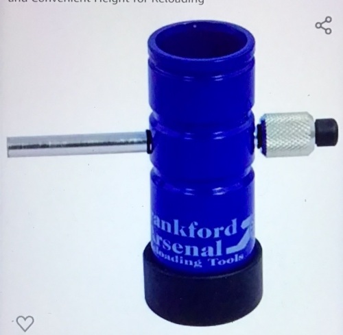 Frankford Arsenal Powder Trickler with Large Powder Capacityand Convenient Height for Reloading, Like New, Retail - $22.49 - Lot 273