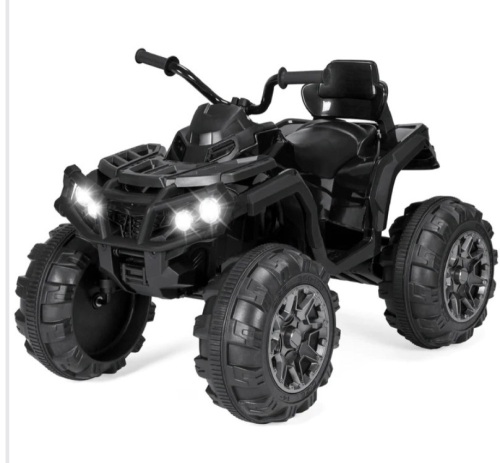12V Kids Ride-On 4. Wheeler Quad ATV Car w/ 3.7mph Max, Bluetooth, Headlights, Like New, Retail - $249.99 - Lot 278