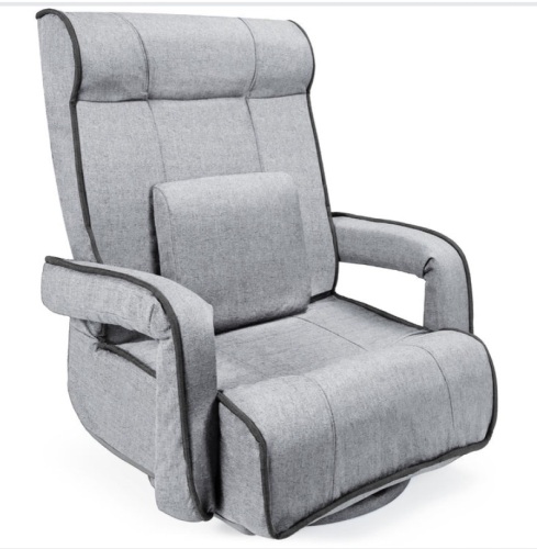 Oversized Swivel Gaming Floor Chair w/ Armrest, Adjustable Backrest, Like New, Retail - $129.99 - Lot 280