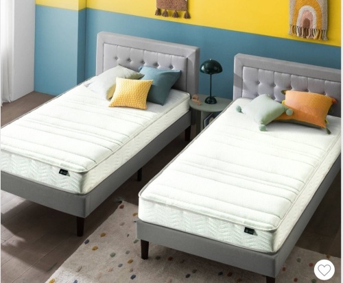 Zinus Bonnell 6" Hybrid Mattress - Twin 2pc, Like New, retail - $215.99 - Lot 284