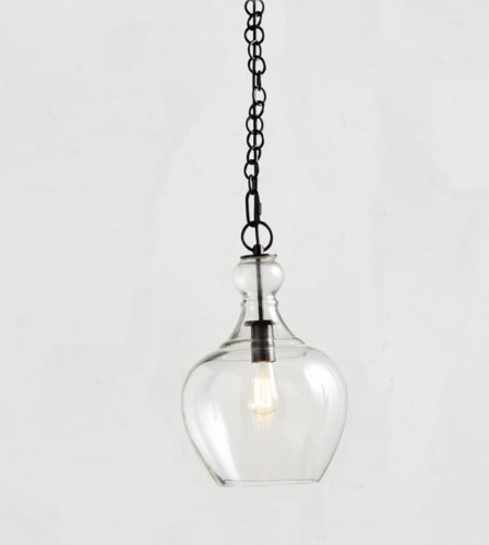 Flynn Recycled Glass 11.5" Diameter Pendant, Bronze, Small, Like New, Retail - $299 - Lot 300