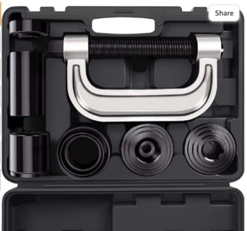 Heavy Duty Ball Joint Press & U Joint Removal Tool Kit with 4wdAdapters, for Most 2WD and 4WD Cars and Light Trucks (BK), Like New, Retail - $48.99 - Lot 346