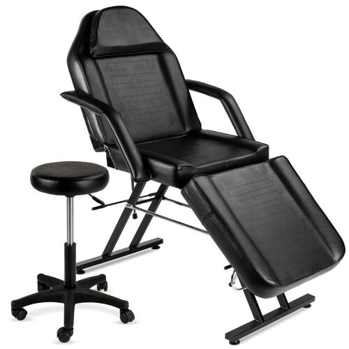 Multipurpose Massage Bed, Spa & Salon Chair w/ Hydraulic Stool - 71in - Lot 113