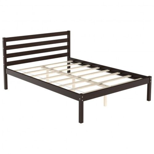 Bed Frame Foundation with Solid Wooden Slat Support - Full Size - Lot 261