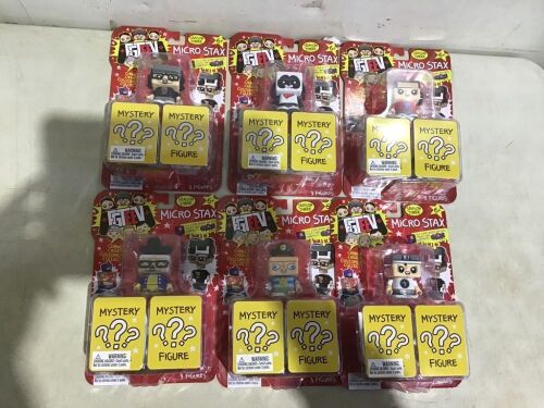 Lot of (6) FGTeeV Micro Stax Toy Figures - Lot 369