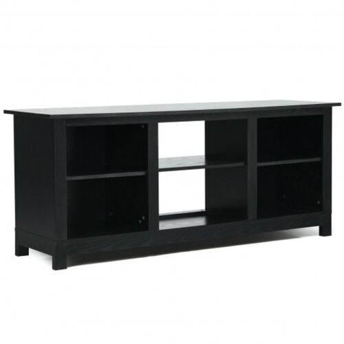 2-Tier 58" Tv Stand Entertainment Media Console Center, Black  - Lot 528