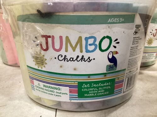 Lot of (5) Tubs of Jumbo Chalk - Lot 750