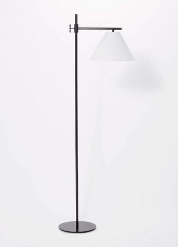 Downbridge Metal Floor Lamp, Dimmable Switch, Black  - Lot 834