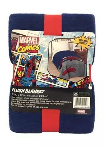 62"x90" Spiderman "Scribble" Fleece Blanket - Lot 858