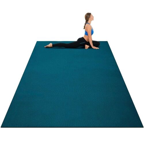 Workout Yoga Mat - 7'x'5', 8mm Thick, Navy - Lot 947
