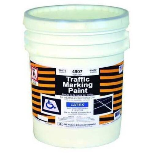 Traffic Zone Marking Paint - 5 gal., White - Lot 1073