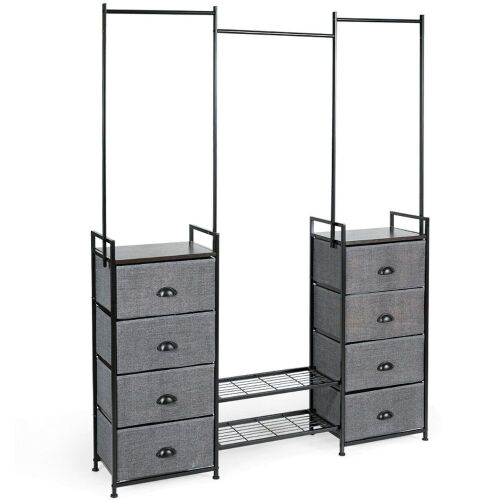 Fabric Dresser with Rack - Lot 618