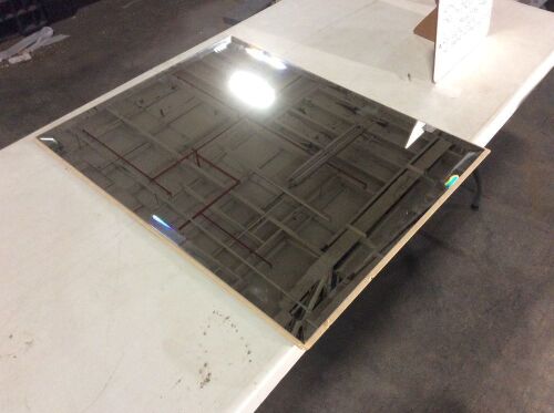 Rectangular Beveled Bathroom Mirror, 23" x 29" - No Frame or Hardware  - Lot 308