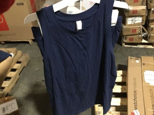 Case of (18) Stars Above Tank Top & Shorts Pajama Set, Blue, M  - Lot 123