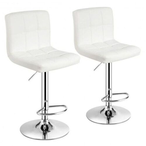 Set of (2) Adjustable PU Leather Bar Stools - Lot 399