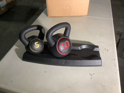 10lb & 5lb Kettlebell Weights - Lot 235