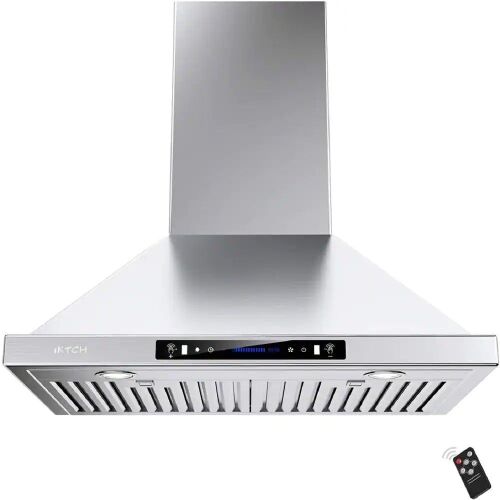 36" 900 CFM Ducted Wall Mount Range Hood in Stainless Steel with LED Light - Lot 36