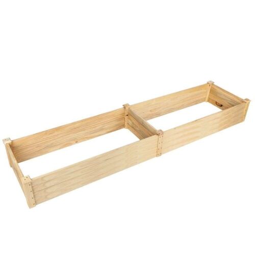 Natural Wooden Raised Garden Bed 96"x24"10" - Lot 241
