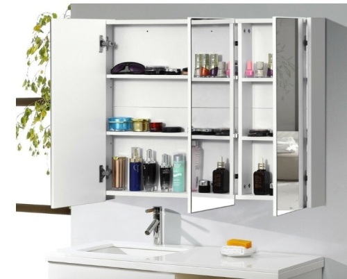 36" Bathroom Medicine Cabinet With 3 Mirrors, Missing Hardware, E-Commerce Return/Appears New - Lot 162