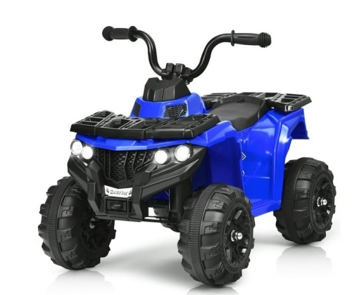 6V Battery Powered Kids Electric Ride On ATV, Blue, Untested, E-Commerce Return/Appears New - Lot 172