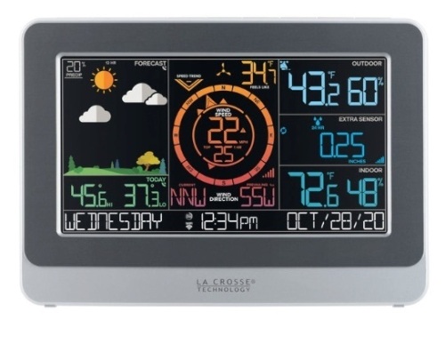 Wi-Fi Weather Station with AccuWeather Forecast, Untested, E-Commerce Return/Appears New - Lot 595