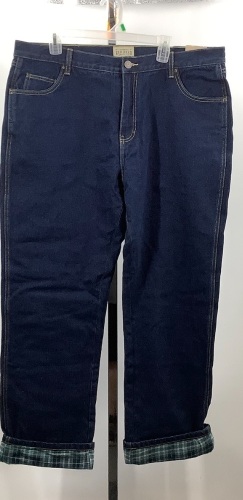 Red Head Brand Flannel-Lined Jeans for Men, 40x34, E-Commerce Return/Appears New - Lot 600