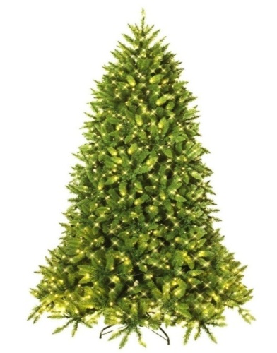 Premium Hinged Artificial Fir Christmas Tree With Led Lights-6 Ft, Appears New - Lot 544