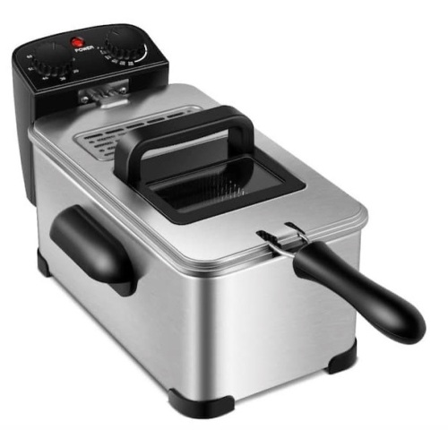 3.2 Qt. Electric Deep Fryer 1700-Watt Stainless Steel, Untested, Appears New - Lot 233