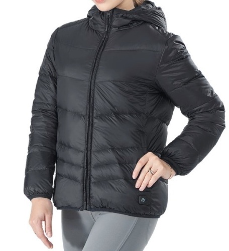 Gymax Women' Electric USB Heated Jacket Puffing Hooded Duck Down Coat, Size M, Missing Battery Pack, E-Commerce Return - Lot 548