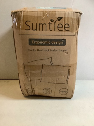 Sumtree Ergonomic Design Bed Pillows, Set of 2, King Size, Appears New - Lot 141