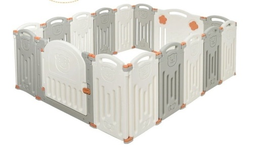 Foldable Baby Playpen 16 Panel Activity Center Safety Play Yard, Inspected, Appears New - Lot 357