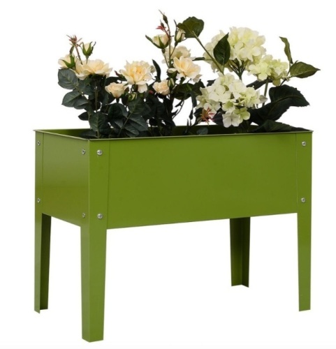 Lot of 2, 24.5" X12.5" Outdoor Elevated Garden Plant Stand Flower Bed Box, One May Be Missing Hardware, E-Commerce Return - Lot 253