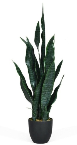 35.5" Indoor-Outdoor Artificial Fake Snake Plant, Appears New - Lot 235