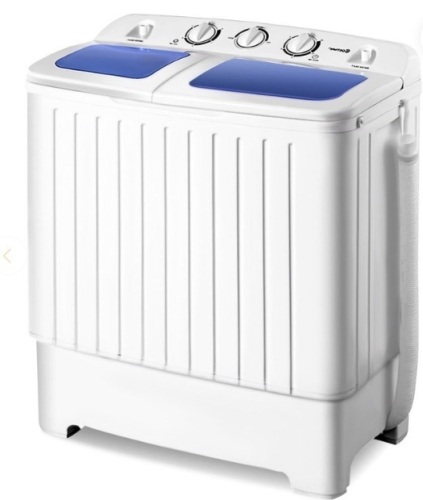 17.6 lbs Compact Twin Tub Spin Washing Machine Dryer, Appears New - Lot 241