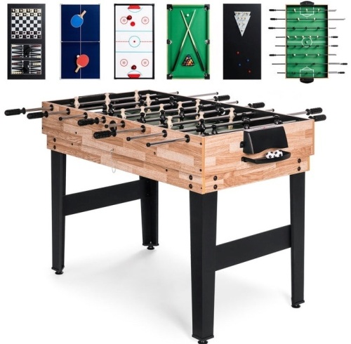 10-in-1 Combo Game Table Set w/ Pool, Foosball, Ping Pong, Chess - 2x4ft, Appears New - Lot 264