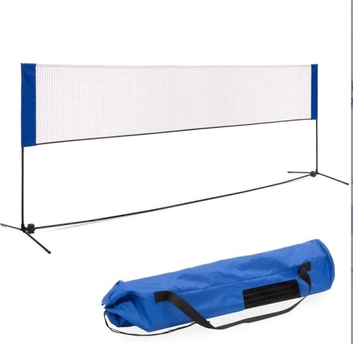 Portable Freestanding Volleyball, Tennis, Badminton Net - 12.5ft, Rusted/Damaged, E-Commerce Return - Lot 551