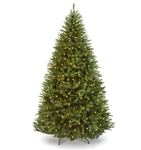 Pre-Lit Hinged Douglas Artificial Christmas Tree w/ Stand, 7.5ft, E-Commerce Return - Lot 274