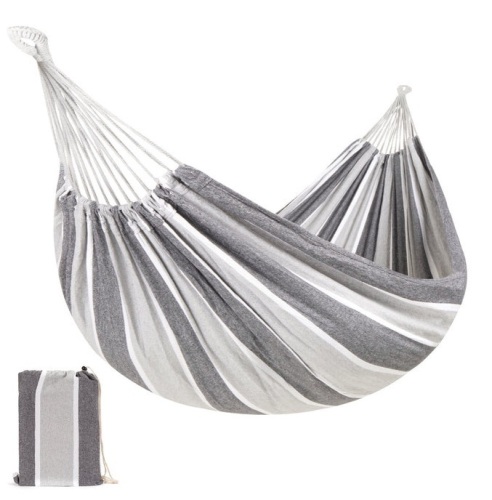 Lot of 2, 2-Person Brazilian-Style Double Hammock w/ Portable Carrying Bag, Steel, Appears New - Lot 323
