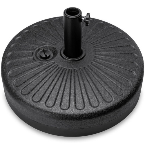Plastic Patio Umbrella Base Pole Holder Accessory w/ Adjustable Knob, Appears New - Lot 261