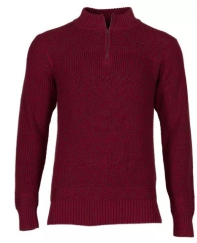 RedHead Quarter-Zip Fatigue Long-Sleeve Sweater for Men - Red - 2XL, E-Commerce Return - Lot 205
